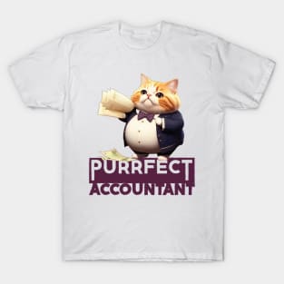 Just a Purrfect Accountant Cat T-Shirt